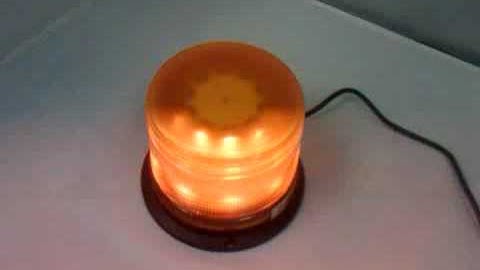 Amber LED Beacon Strobe Light Demo Video - TowMart.com