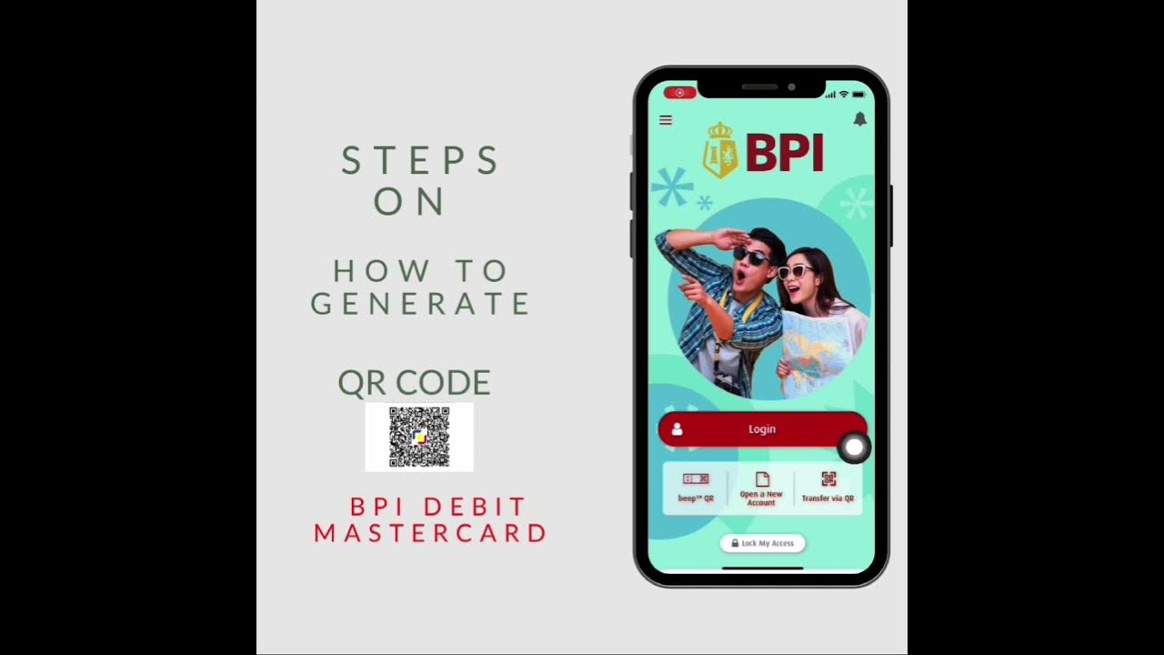 How to generate QR code - BPI debit mastercard 