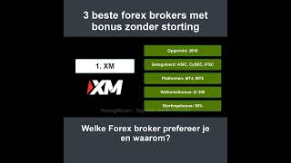 3 Beste Forex Brokers met No Deposit Bonus | Top Forex Broker Ranglijst | 0523
