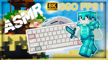 [360 FPS Smooth] 8k  Keyboard + Mouse Sounds ASMR w/lofi  | Hypixel Bedwars