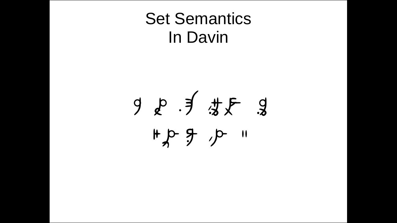 LCC5 1 5 Zachary Weaver Set Semantics In The Davin Language