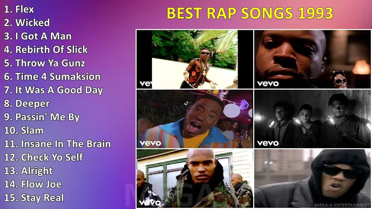 BEST RAP SONGS 1993 Popular Rap Songs YouTube