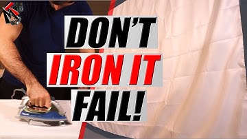 How NOT to Remove Wrinkles from a Projector Screen- FAIL!