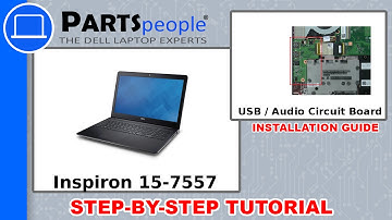 Dell Inspiron 15-7557 (P57F001) USB / Audio Circuit Board How-To Video Tutorial