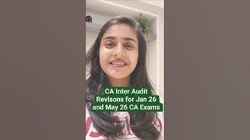 CA Inter Audit Revisons for Jan 26 and May 26 CA Exams #caexams #caintergroup2