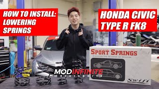 How To Install Lowering Springs | Honda Civic Type R FK8