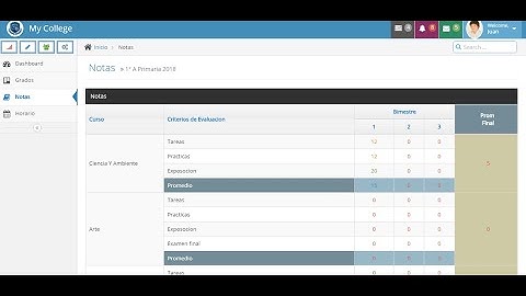 Sistema  para  colegios