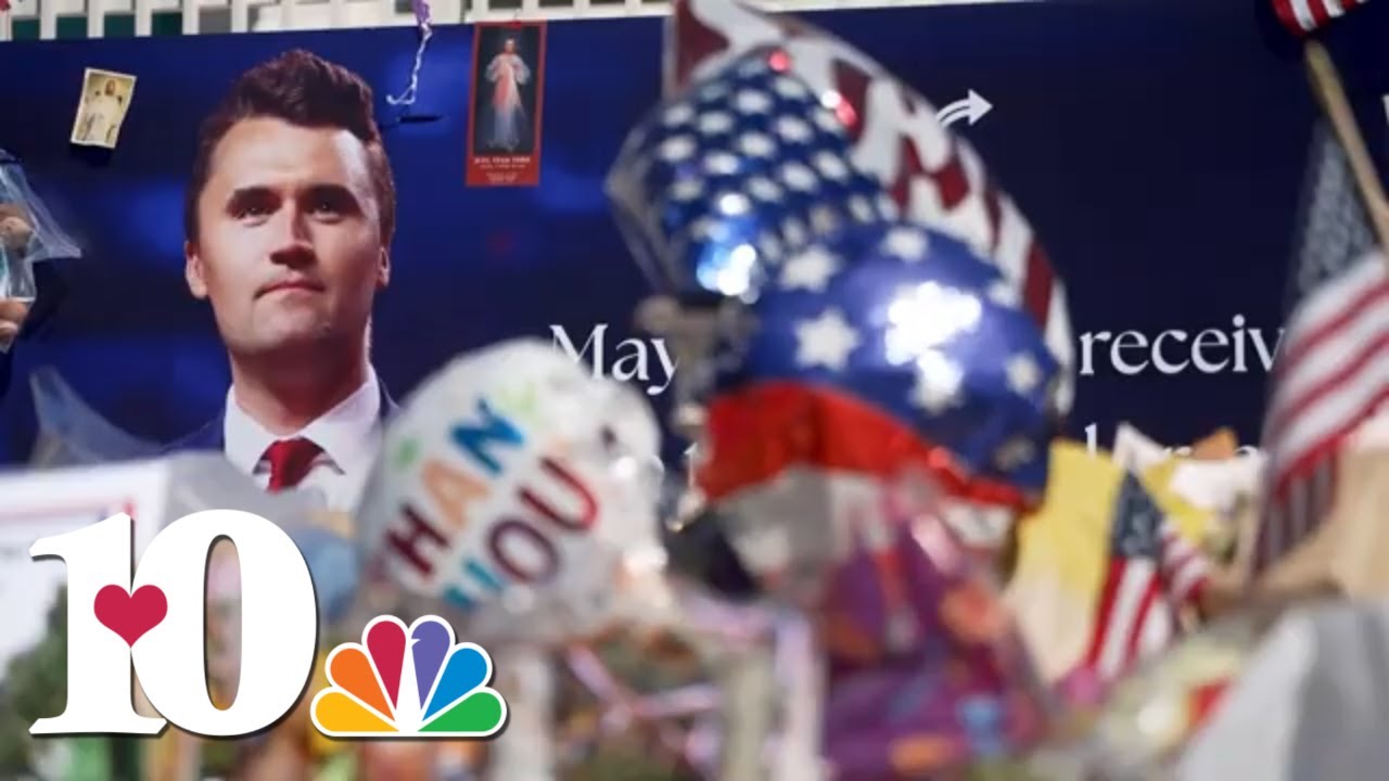 A look at the preparations in place for Charlie Kirk's memorial service
