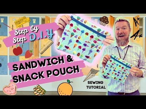 DIY reusable snack bag sewing tutorial