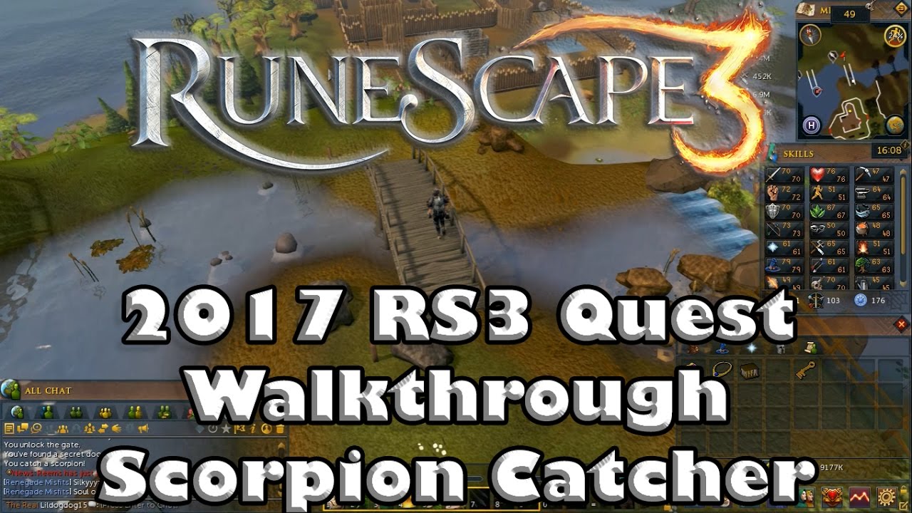 RS3 Quest Guide Scorpion Catcher 2017(Up to Date!) YouTube