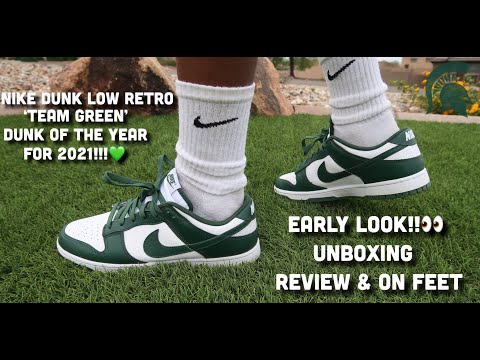 Unboxing] Nike Dunk Low Boston Celtics “Stadium Green” & On Foot