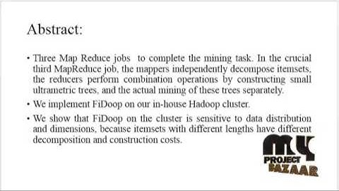 Mining Frequent Patterns without Candidate Generation | Final Year Projects 2016 - 2017