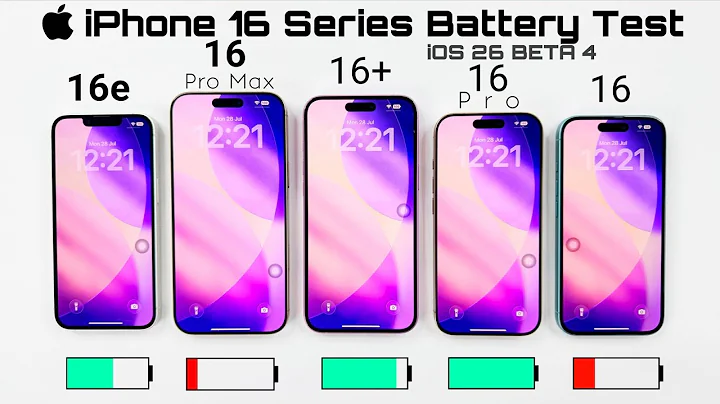 iPhone 16 vs 16 Plus vs 16e vs 16 Pro vs 16 Pro Max - iOS 26 BETA 4 EXTREME Battery Life DRAIN Test