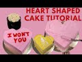how to make a heart shaped cake | ingredients &amp; buttercream icing recipe included in description box