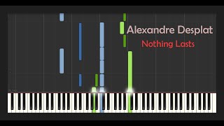 Nothing Lasts - The curious case of Benjamin Button (PianoTutorial_Synthesia) arr by Mercuziopianist