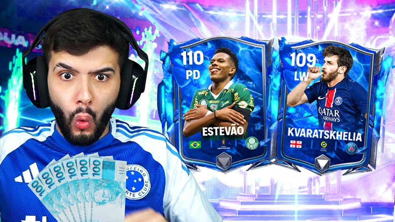 GASTEI R$1.000,00 PRA ZERAR OS PACKS DO MUNDIAL NO FC MOBILE! 😱