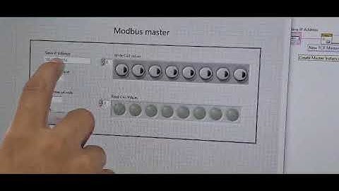 COMUNICACION Modbus TCP entre dos dispositivos con LabVIEW