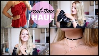 REAL-TIME HAUL! Topshop, H&M, Zara