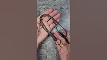 How To make Lanyard with Keychain Ring. #diykeychain #paracordkeychain #paracordknots