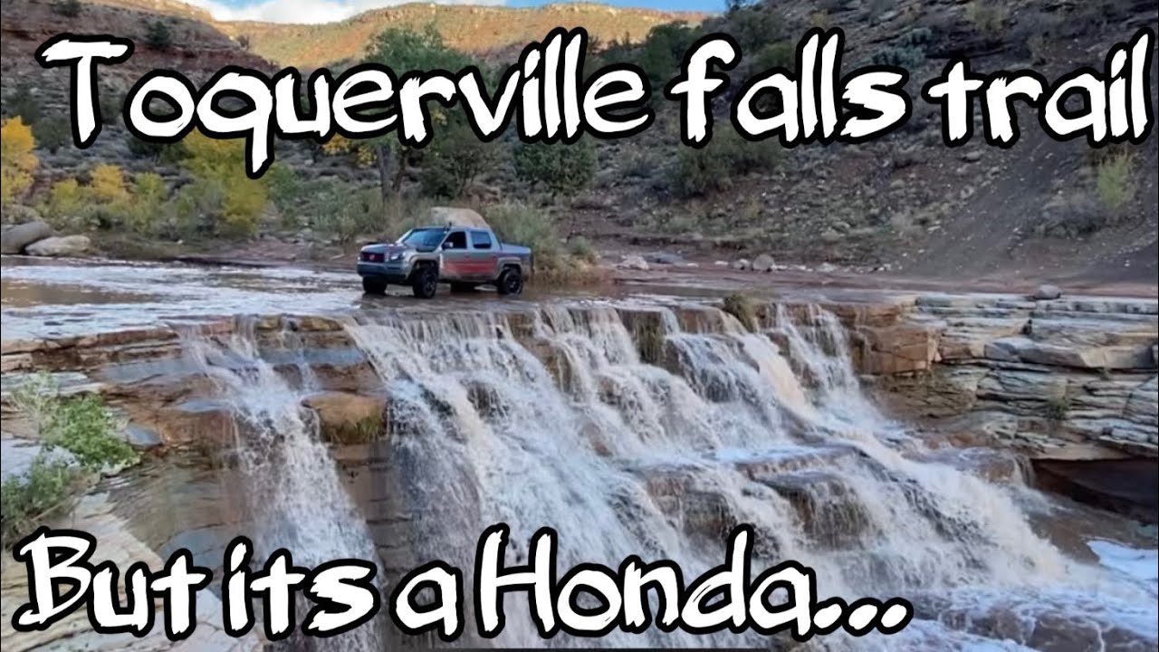 Toquerville Falls Utah Honda Ridgeline off road YouTube