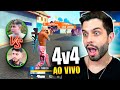 🔴 4V4 AO VIVO! 🔴 TEAM THURZIN VS DACRUZ 🔴 NODA VS. BRABOX 🔴 FREE FIRE! 🔴