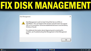 How To Fix Disk Management Could Not Start Virtual Disk Service - Quick Fix