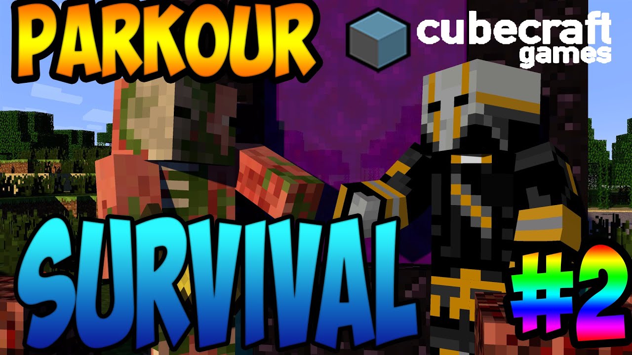 MINECRAFT | PARKOUR SURVIVAL GAMES CUBECRAFT COMPLETO | #2 - YouTube