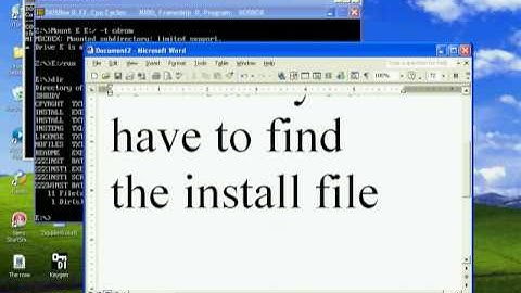 How to install a DOS game from a CD on DOSBox