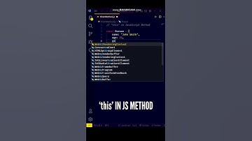 😍😍 Use of JavaScript THIS in Method You Must Know! #javascript #shorts #coding #programming #js