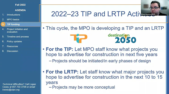 Transportation Improvement Program (TIP) How-To Presentation: November 15, 2022