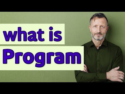 Program | Definition of program