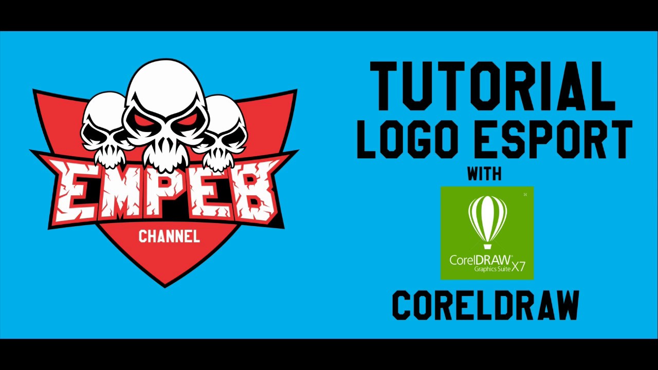  TUTORIAL  DESAIN  CORELDRAW  ESPORT LOGO YouTube