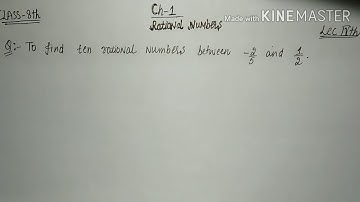 Class8th:Rational numbers|Ex1.2(to find rational no.between two rational no. )|4th lec