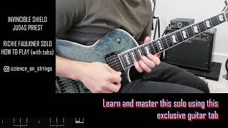 How To Play - Invincible Shield Guitar Solo with Tabs - Judas Priest Net Worth