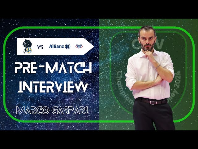 MARCO GASPARI | Pre-match interview vs Conegliano (Super Final CEV Champions League)