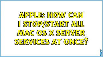 Apple: How can I stop/start all Mac OS X Server services at once?