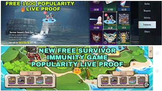 NEW FREE SURVIVOR IMMUNITY GAME POPULARITY IN PUBG MOBILE TURKEY REGION | FREE 1600 POPULARITY LIVE😍 screenshot 5