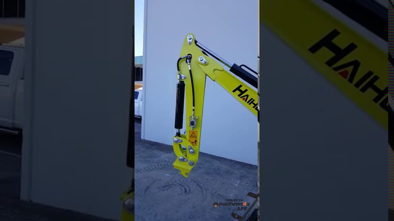 1T Haihong Mini Excavator Swing Boom & Adjustable Tracks YouTube