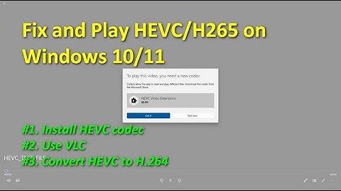 How to Play HEVC/H265 Videos on Windows 10/11 (Free)