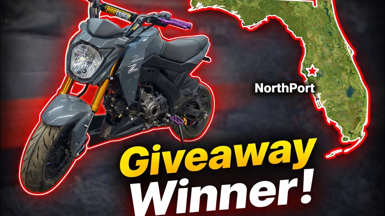 And the winner of the Z125 giveaway is? - YouTube