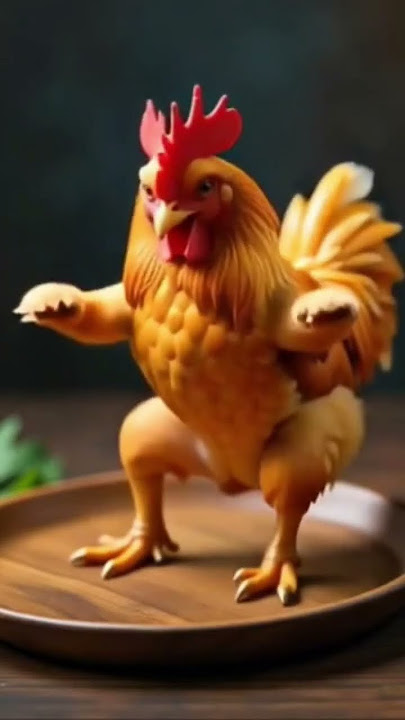 ayam berjoget joget lucu #cat #funny #shotrs #ayamberkokok