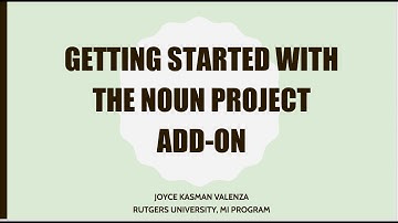 Getting Started With: The Noun Project Add-On