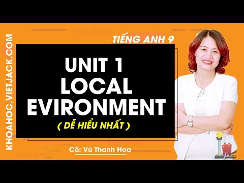 Học tốt tiếng anh 9 thí điểm | Unit 1:Local environment – Tiếng Anh 9 – Cô Vũ Thanh Hoa 2020 (DỄ HIỂU NHẤT)