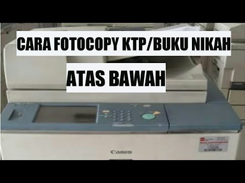  CARA  FOTOCOPY  KTP BUKU NIKAH atas bawah YouTube