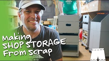 How To Make Shop Storage Boxes From Scrap Wood | Taking Action To Change My Hoarding - Ep.11