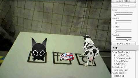 Flartoolkits - Load DAE & Make your own Marker Online Demo