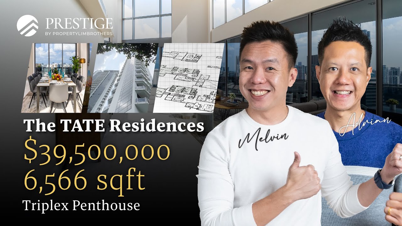 In a $39.5 Million Triplex Penthouse with Panoramic 360 view | The TATE Residences (Melvin & Adrian)