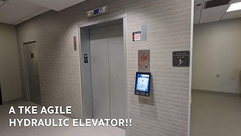 A TKE AGILE HYDRAULIC ELEVATOR!