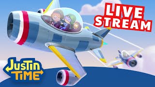 Download lagu 🔴 LIVE: Airplanes, Trains, Helicopters AND MORE! | Justin Time LIVE | Full Episodes!