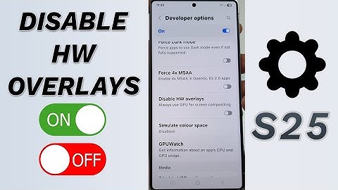 🎨 Fix Screen Glitches! Disable HW Overlays ON/OFF (Galaxy S25/S25+/Ultra) 🛠️📱